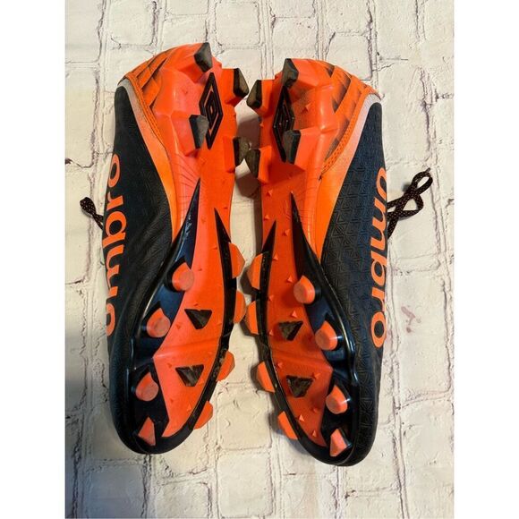 Umbro Men's Size 13 Club 3.0 Soccer Cleats Orange Black Firm Ground Multi Ground - Picture 8 of 10